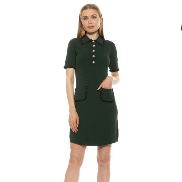 Alexia Admor Piper Dress in Emerald - Picture 1 of 10